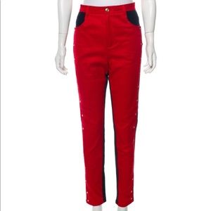 Authentic Kenzo color block high rise jeans